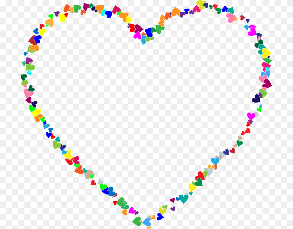 Heartartarea Frame Of Rainbow Hearts, Accessories, Jewelry, Necklace, Heart Free Transparent Png