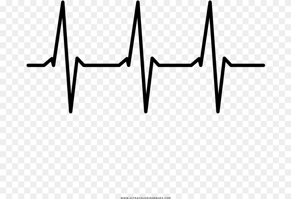 Heartbeat Coloring, Gray Free Png Download