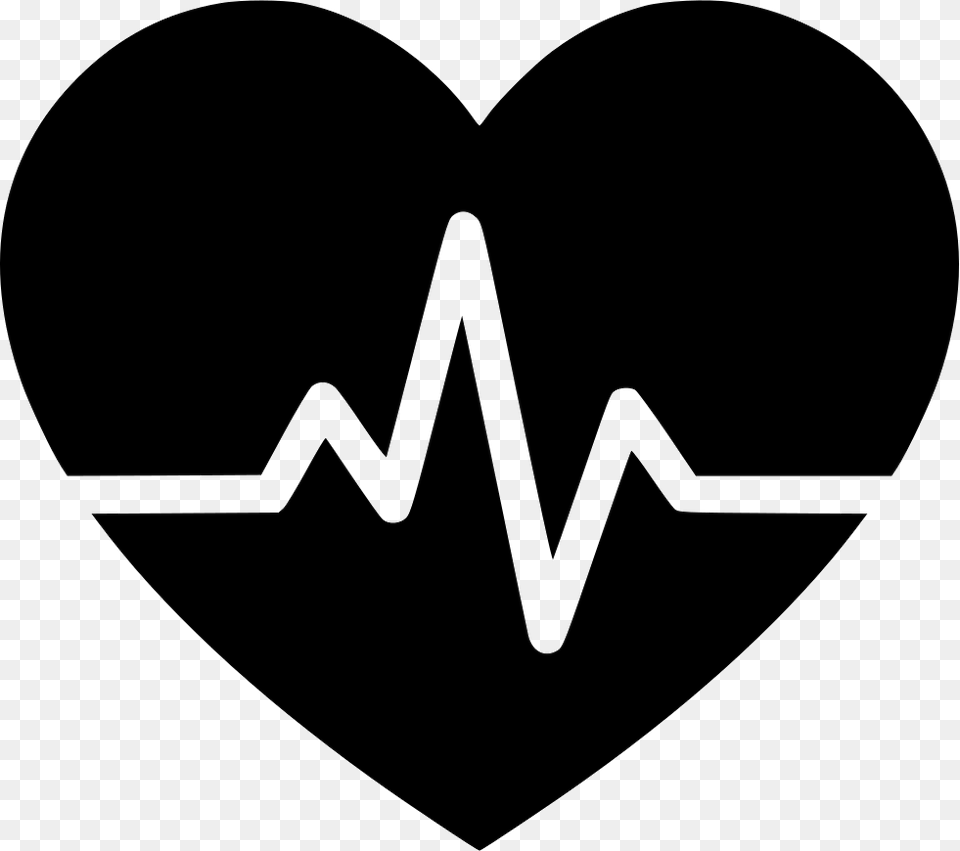 Heartbeat Heart Rate Monitor Icon, Logo, Stencil Png