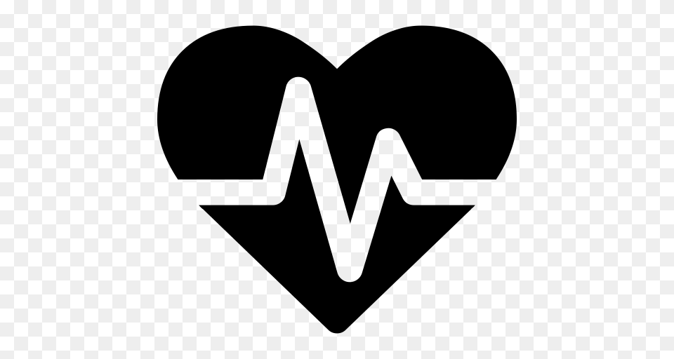 Heartbeat Icon, Gray Png Image