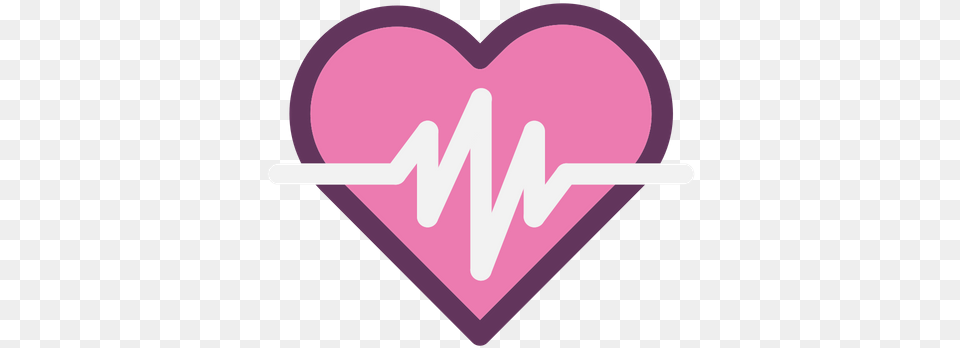 Heartbeat Icon Of Colored Outline Style Heart Hospital Icon Vector, Food, Sweets Free Png Download