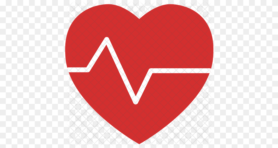 Heartbeat Icon Of Flat Style Heart Png