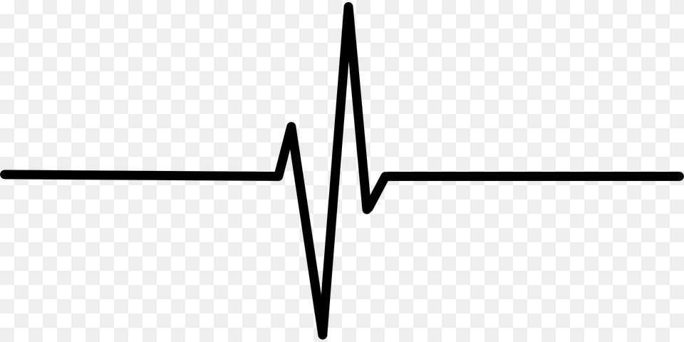 Heartbeat Line Clipart Black And White, Gray Png