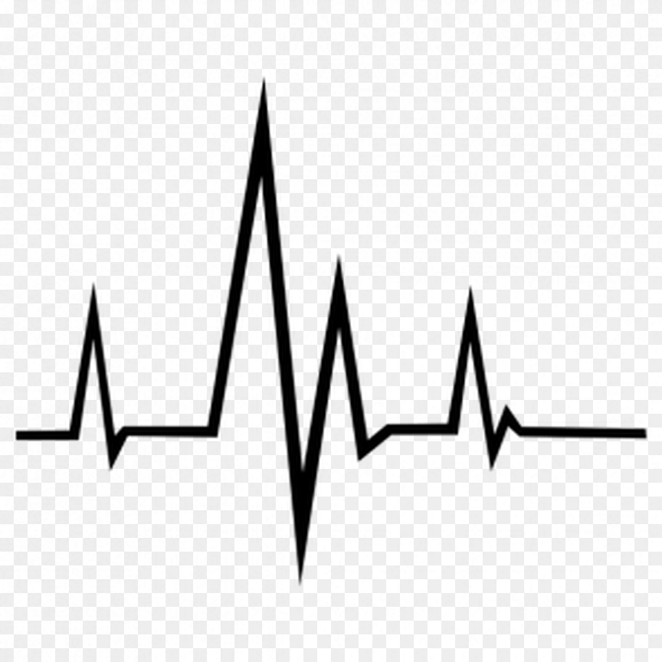 Heartbeat Line Black Heartbeat, Gray Free Png Download