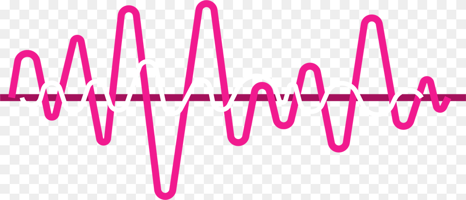 Heartbeat Lines Pink Sound Frequency Icon, Coil, Spiral, Text Free Png