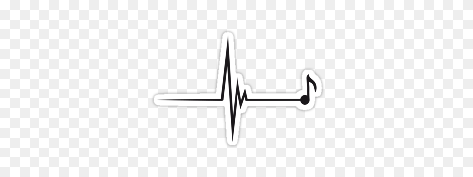 Heartbeat Music Note Pulse, Cross, Symbol Free Png Download