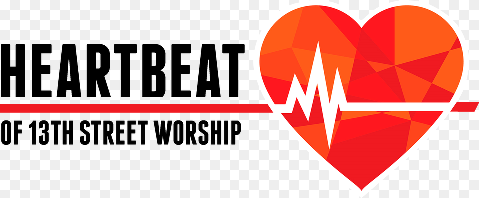 Heartbeat Of 13th Street Logo With Words Heart Png