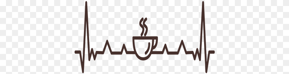 Heartbeat With Coffee Cup U0026 Svg Vector File Coffee Heartbeat Svg, Logo Free Transparent Png