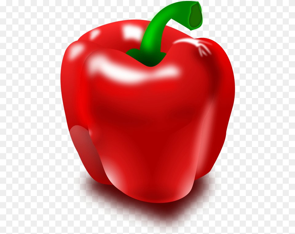 Heartbell Pepperapple Red Pepper Clipart, Bell Pepper, Food, Plant, Produce Free Png