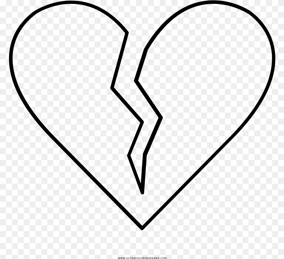 Heartbreak Coloring, Gray Free Transparent Png