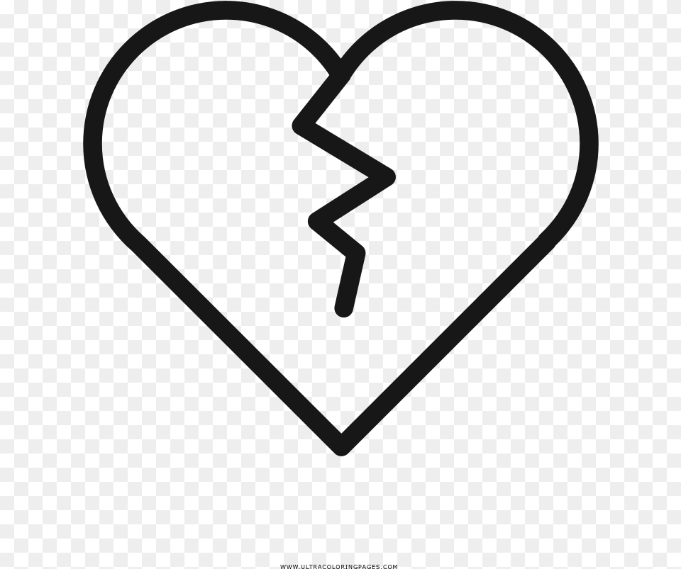 Heartbreak Coloring, Heart Free Transparent Png