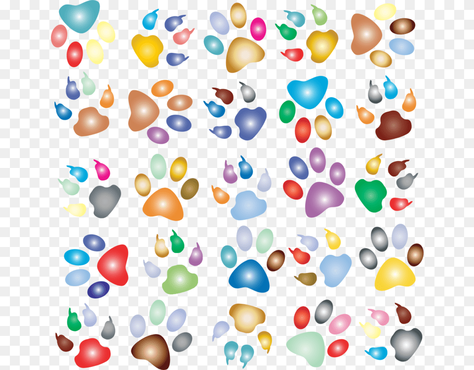 Heartcatdog Animal Paw Print Background, Paper, Balloon, Confetti Free Png
