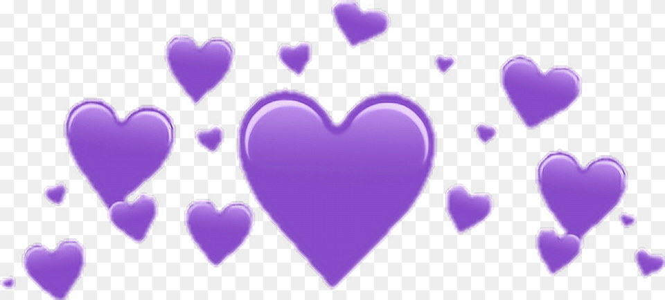 Heartcrown Coronadecorazones Black Heart Crown, Purple Free Png