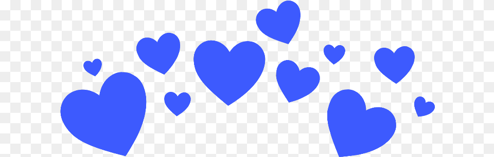 Heartcrown Heart Crown Blue Overlay Cute Pretty Billie Eilish Png Image
