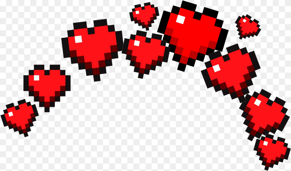 Heartcrown Heart Minecraft Sticker Minecraft Heart Crown, Food, Fruit, Plant, Produce Png Image