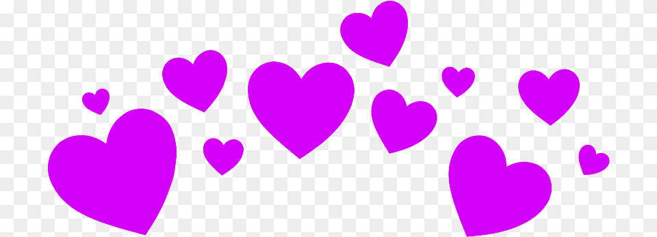 Heartcrown Hearts Purple Overlay Cute Billie Eilish, Heart Png