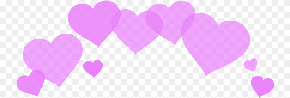 Heartcrown Hearts Purple Overlay Cute Cool Bts, Heart, Baby, Person Free Png Download