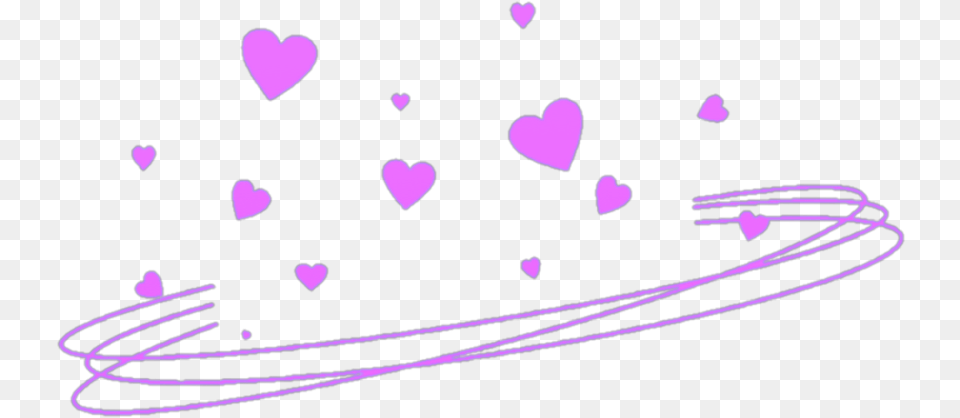 Heartcrown Purple Effects Hearts Crown Pink Spiral Blue Heart Crown, Flower, Petal, Plant Free Transparent Png