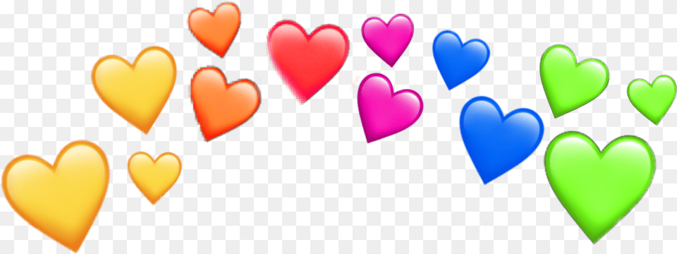 Heartcrown Rainbow Heart Crown Herzenkrone Regenbogen Rainbow Heart Emoji, Balloon Png