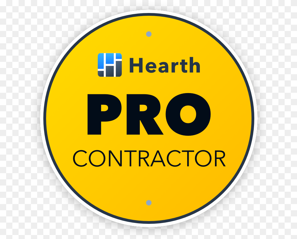 Hearth Pro Hearth Pro Contractor Bsdge, Logo, Disk, Sign, Symbol Free Png Download