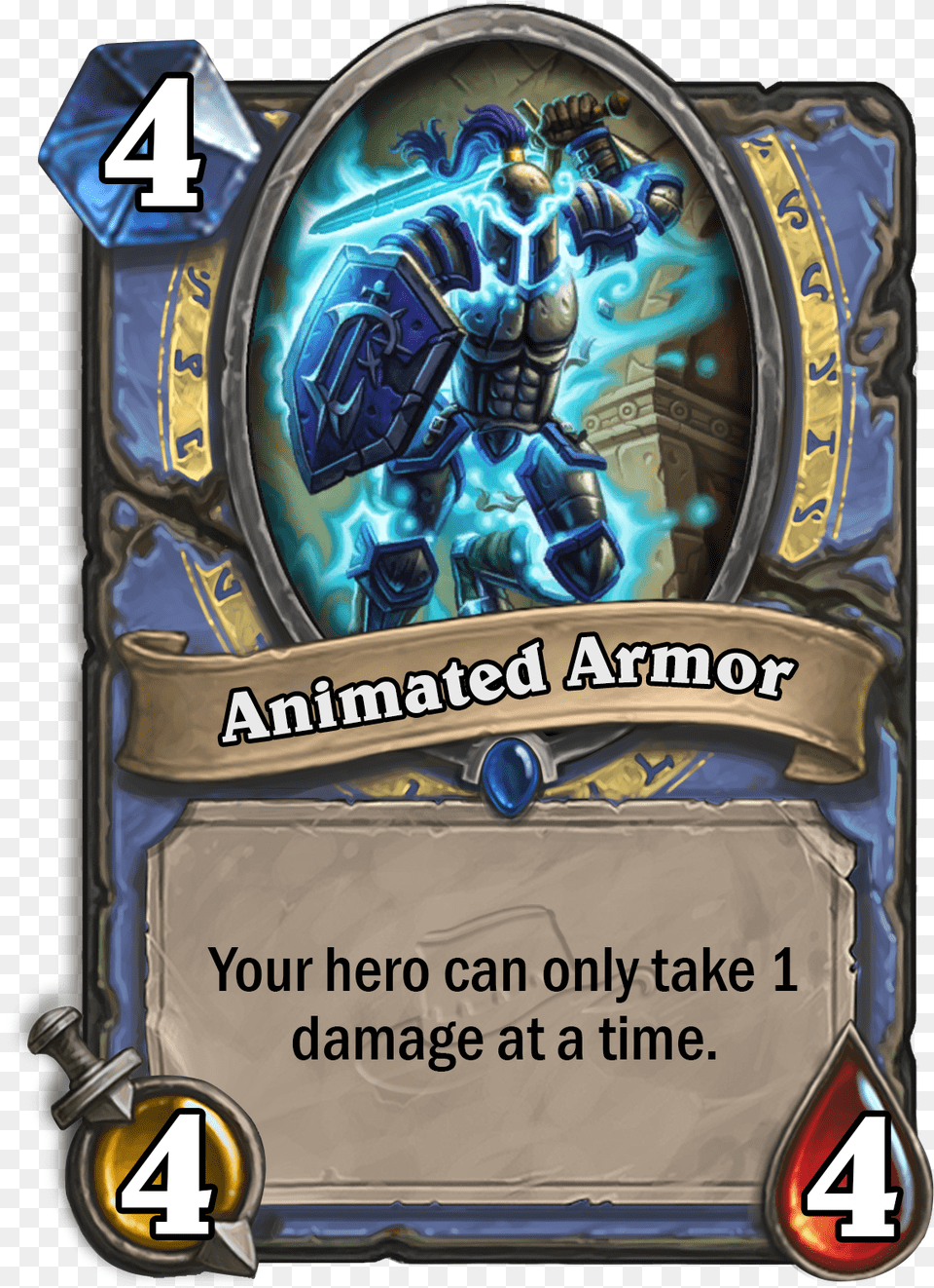 Hearthstone Can Only Take 1 Damage Bwomsandi Hearthstone, Advertisement, Machine, Wheel, Person Png Image