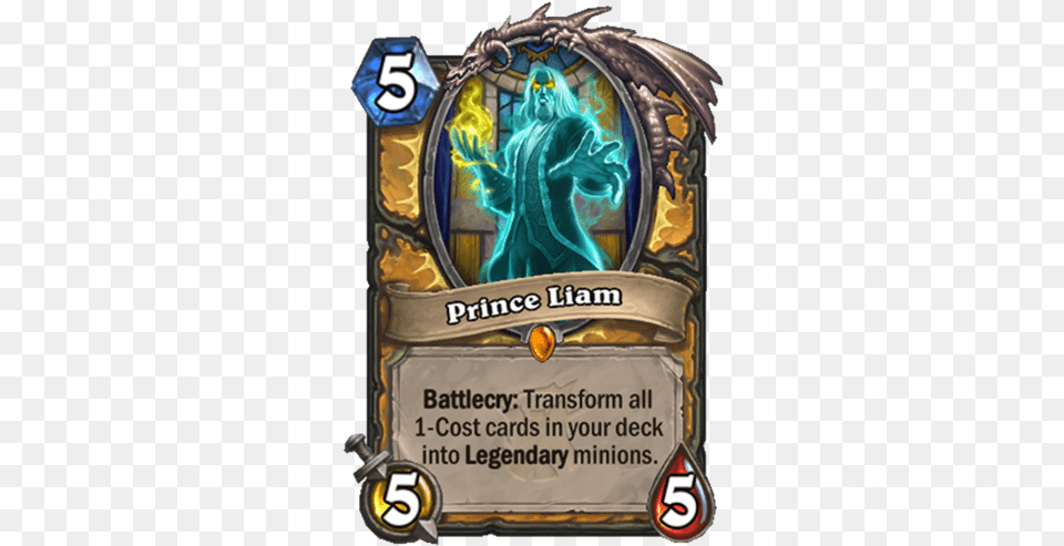 Hearthstone Card Reveal Witchwood Stream Live Prince Liam Hearthstone Card, Adult, Female, Person, Woman Free Png Download