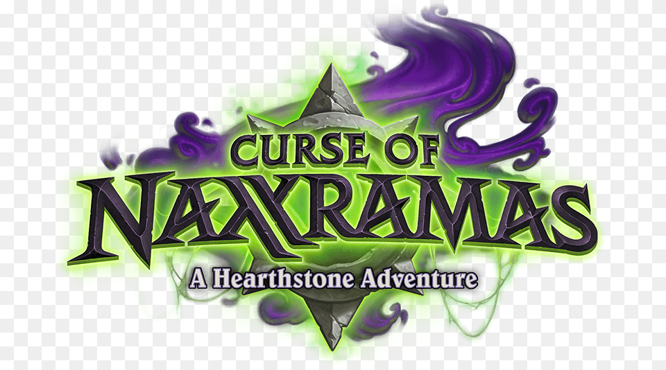 Hearthstone Curse Of Naxxramas Logo, Purple, Carnival Png