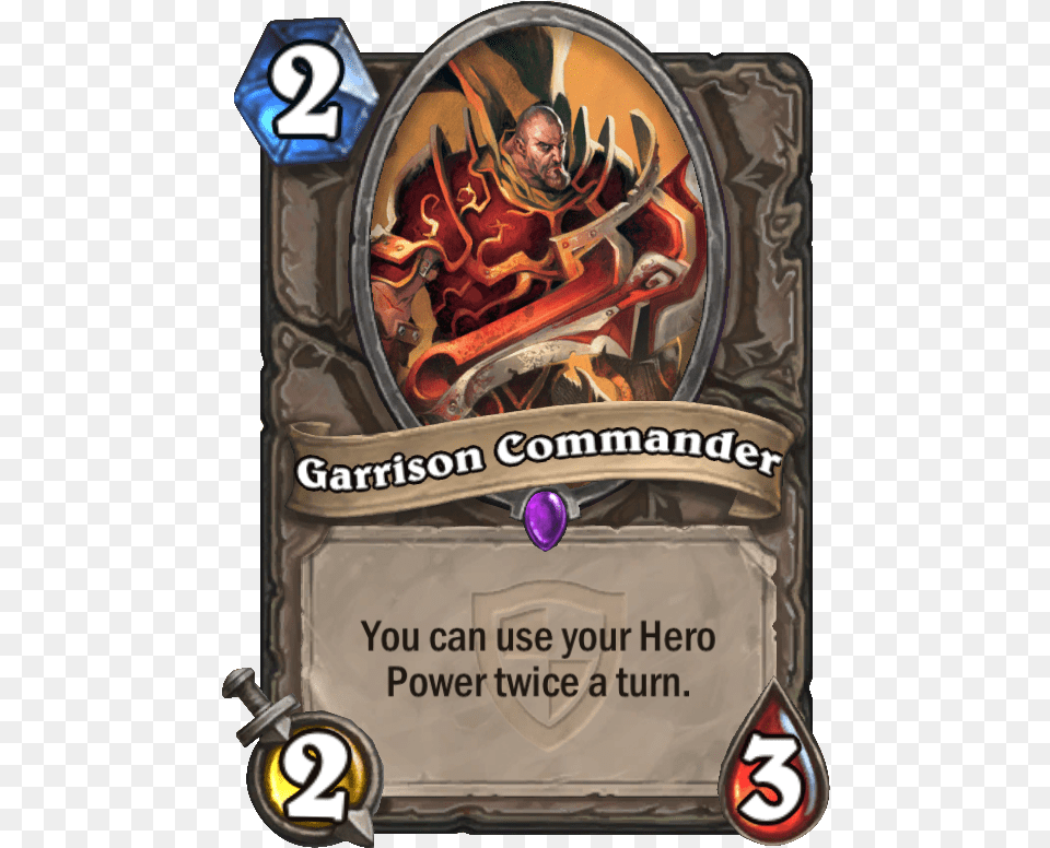 Hearthstone Garrison Commander, Adult, Male, Man, Person Free Png Download