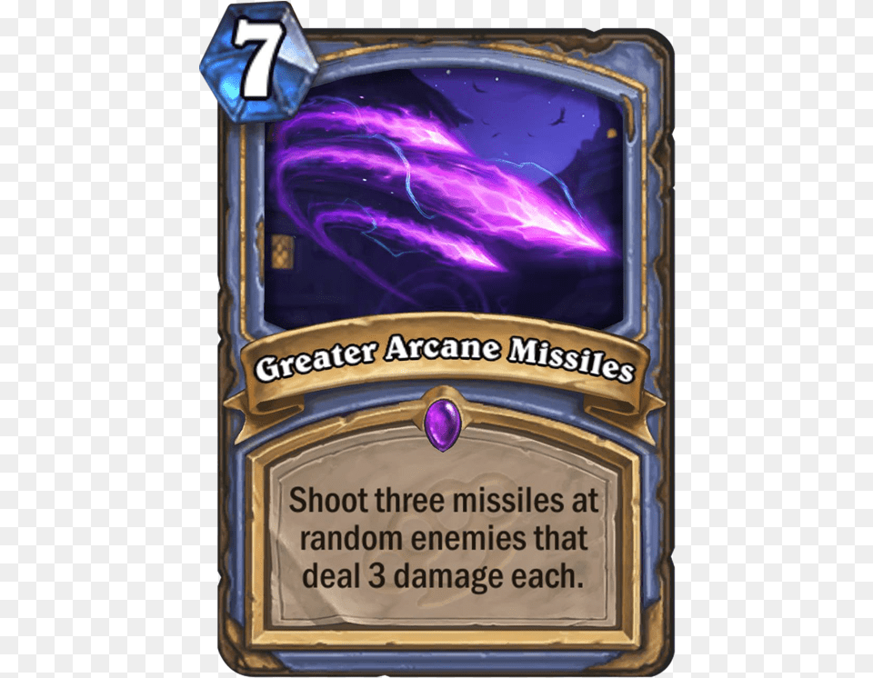 Hearthstone Greater Arcane Missiles, Purple Free Transparent Png