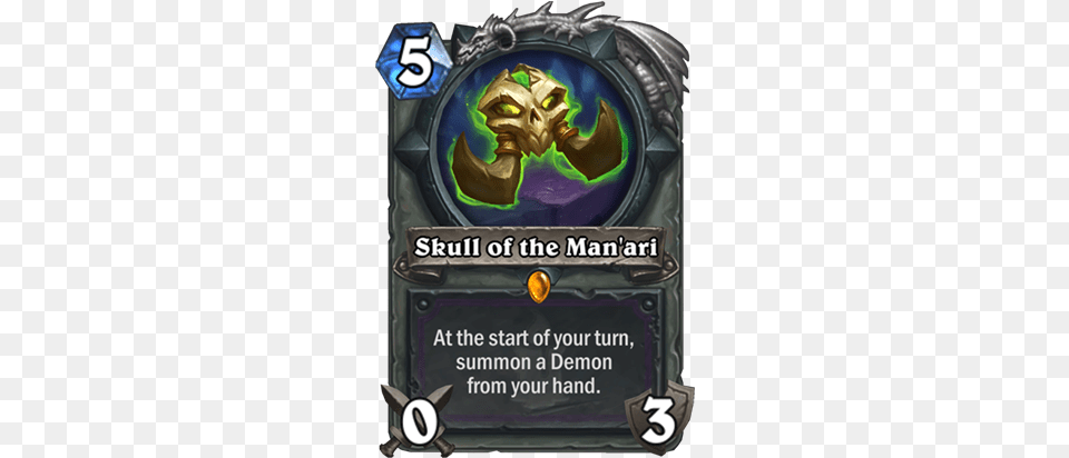 Hearthstone Skull Of Manari Kobolds And Catacombs Cards Free Png