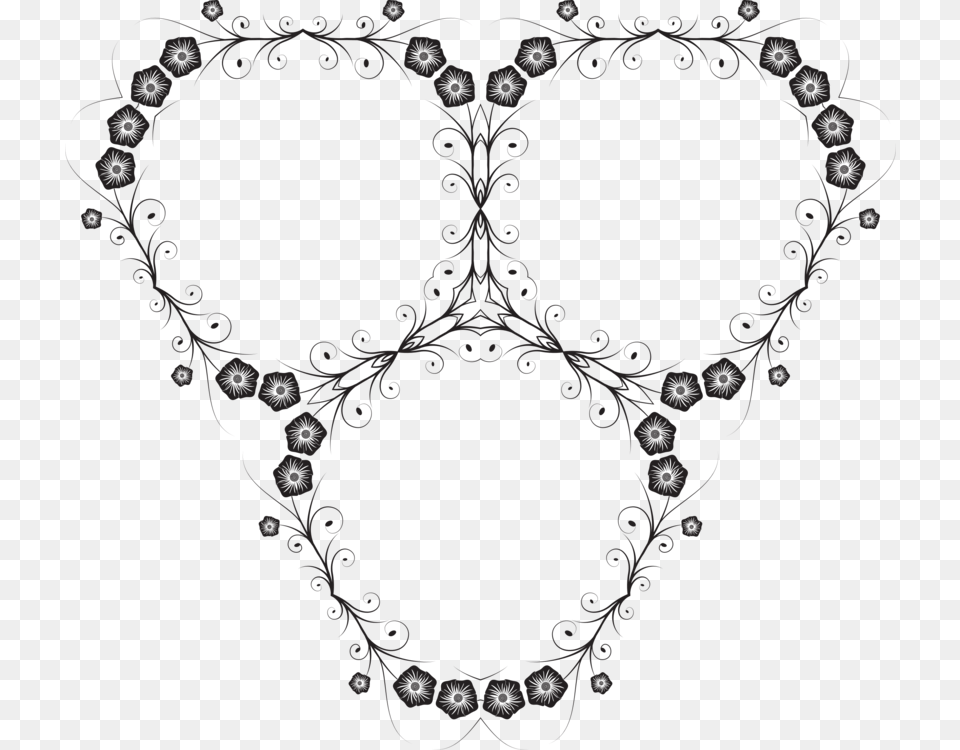 Heartjewellerychain Circle, Pattern, Blackboard Free Png