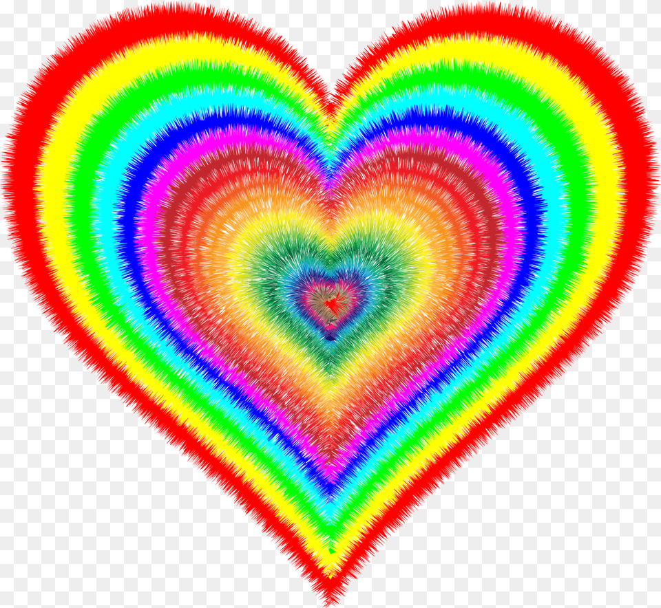 Heartlinecircle Rainbow In A Heart, Accessories, Pattern, Fractal, Ornament Free Transparent Png