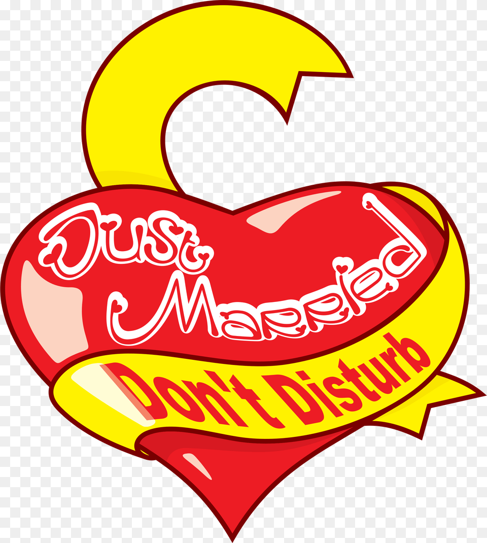 Heartlovearea Just Married Clipart, Logo, Symbol Free Png Download