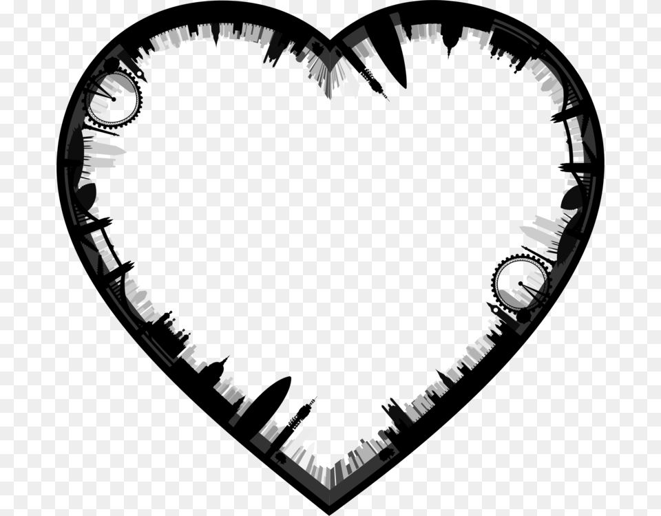 Heartloveorgan City Heart Free Png Download