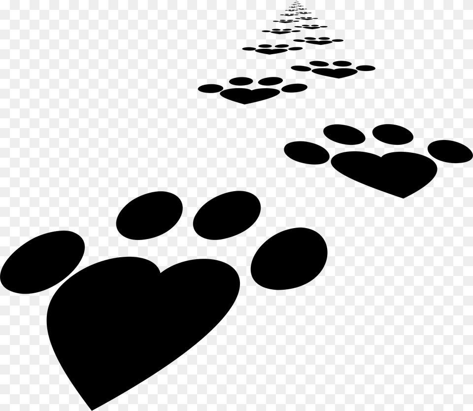 Heartpawmonochrome Photography Com Patas, Gray Png Image