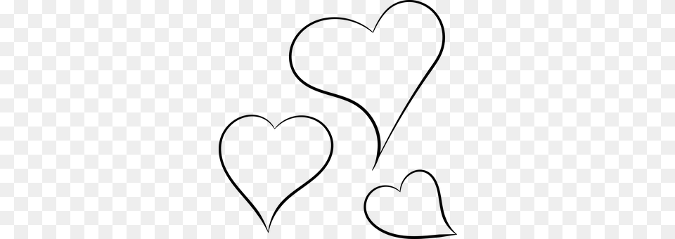 Hearts Gray Free Transparent Png