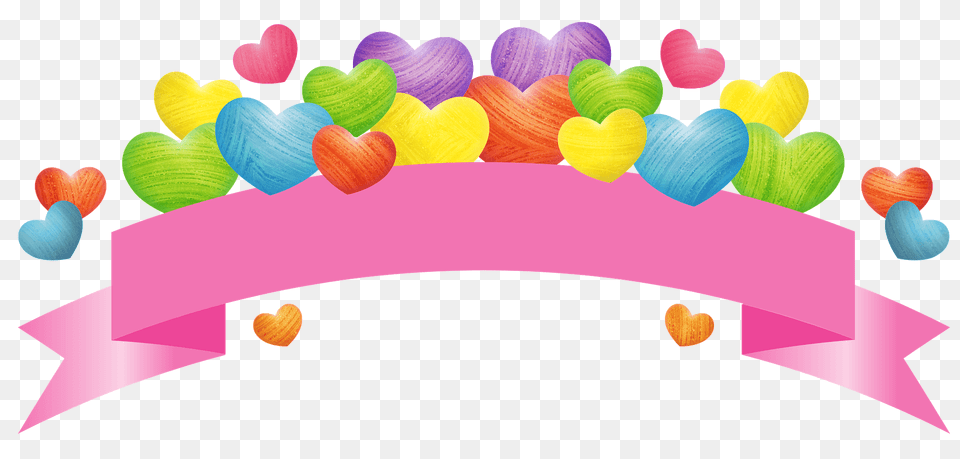 Hearts Banner Clipart, Balloon, Plant Free Png