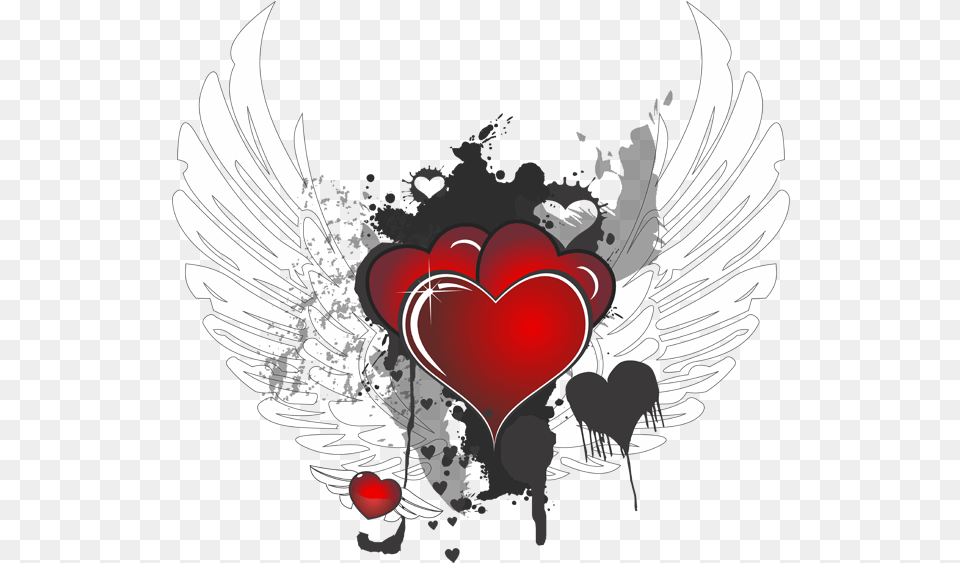 Hearts Black And White Fly Heart, Emblem, Symbol, Baby, Person Free Png