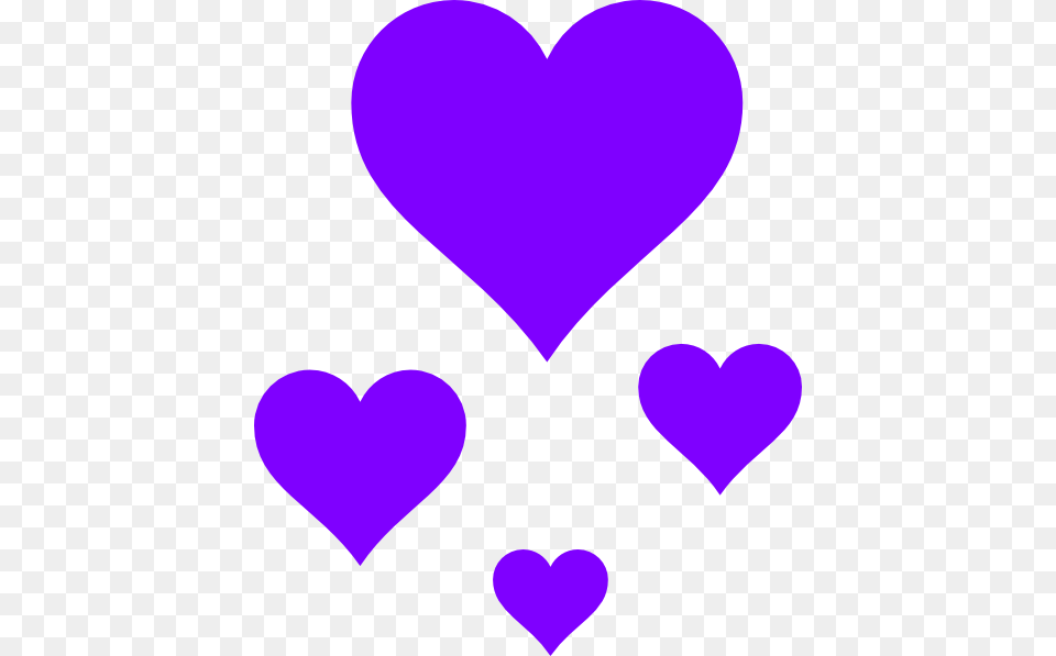 Hearts Clip Art Blue Love Heart, Purple Free Png Download
