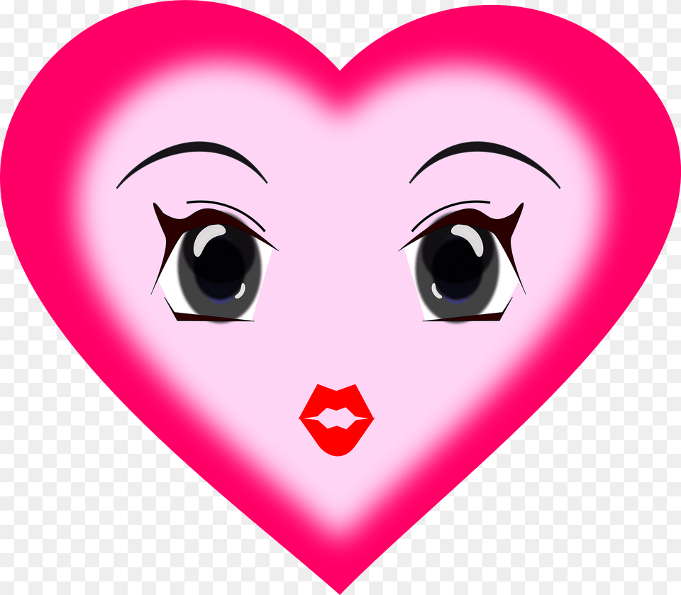 Hearts Clipart, Heart, Face, Head, Person Png