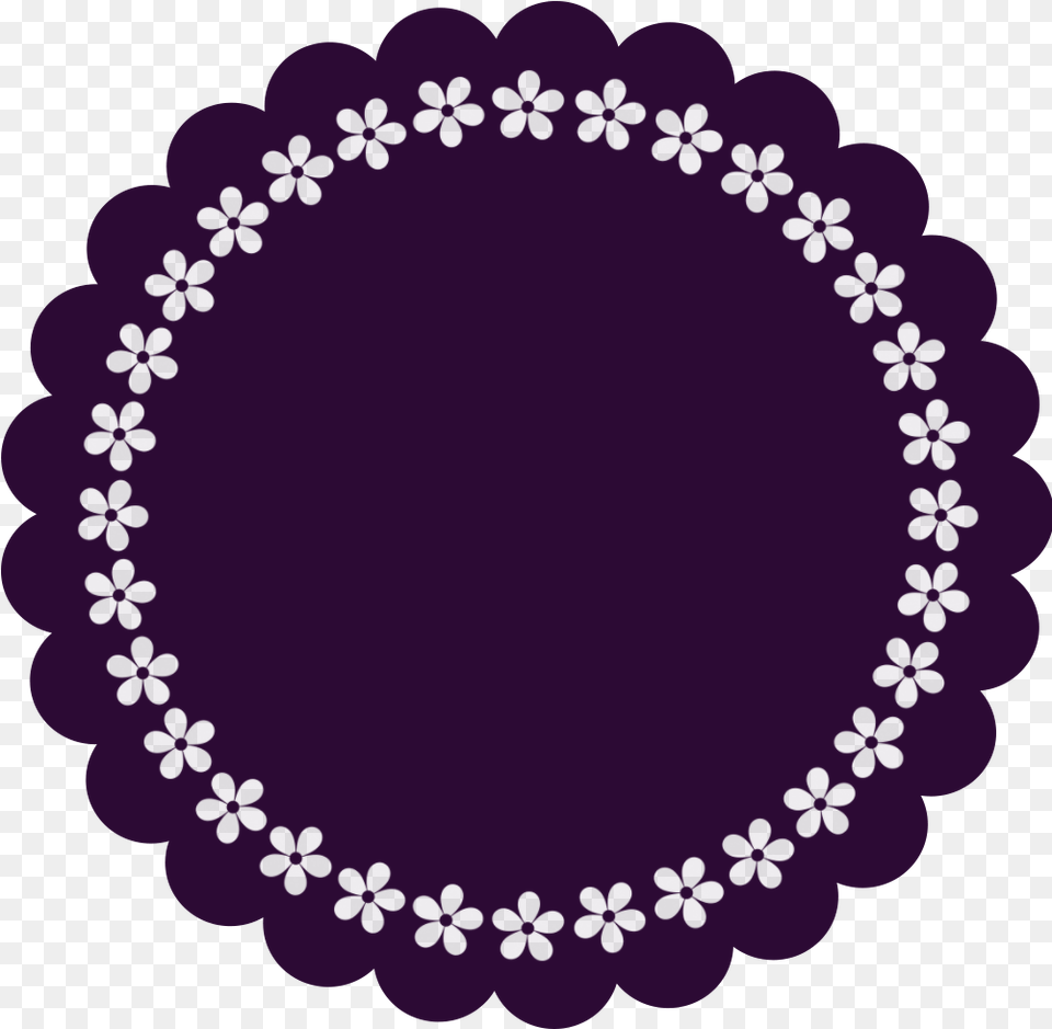 Hearts Clipart Doily Tags Redondos, Purple, Home Decor Free Png