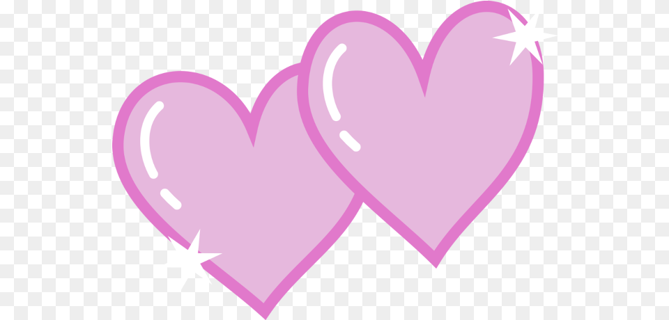 Hearts Clipart Double Heart Pencil And In Color My Little Pony Cutie Mark Heart, Balloon, Purple Png Image