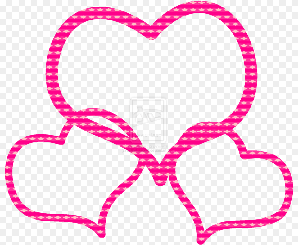 Hearts Clipart Heart Frame Anchor Rope Heart Clipart, Sticker, Bow, Weapon, Purple Free Png Download