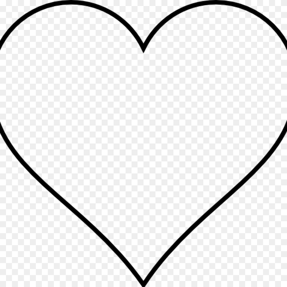 Hearts Clipart Outline, Gray Free Png