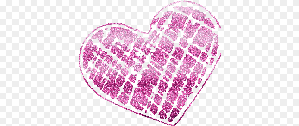 Hearts Clipart Pink Sparkle Glitter Heart Full Size Transparent Background Glitter Heart, Purple, Home Decor Png Image