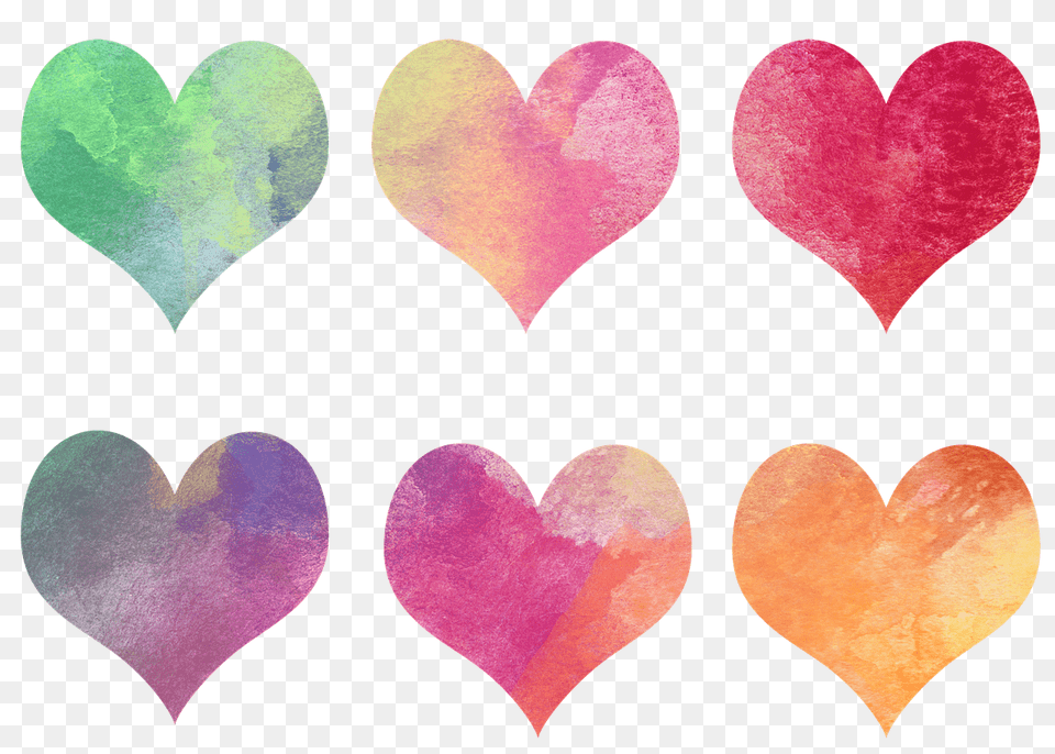 Hearts Coloured Collection, Heart, Symbol Free Png Download