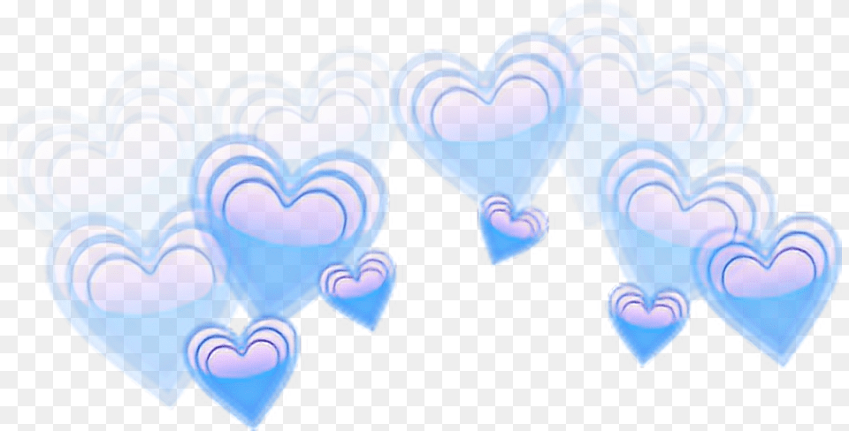 Hearts Corazones Blue Rainbow Azul Arcoiris Colores Blue Heart Emoji, Nature, Outdoors Free Png Download