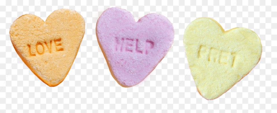 Hearts Cutout Candy Candyhearts Aesthetic Love Help Heart, Bread, Food, Apple, Fruit Png Image
