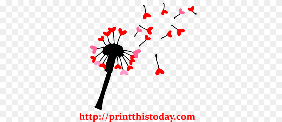Hearts Dandelion Clip Art, Flower, Petal, Plant, Paper Png Image