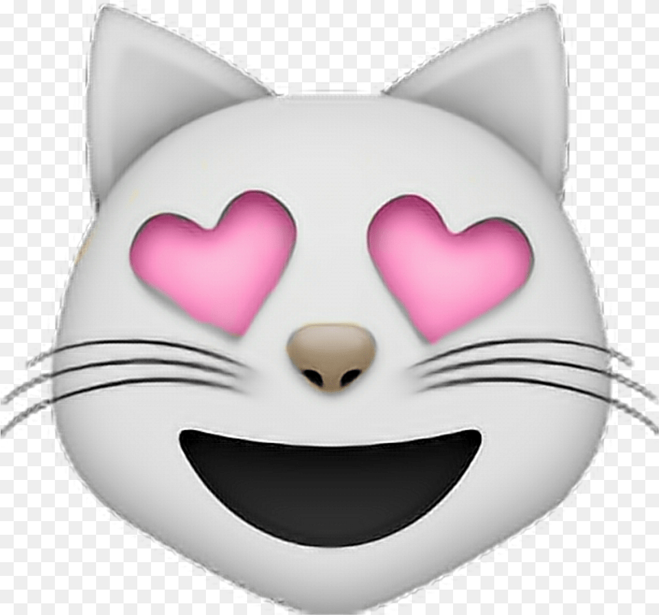 Hearts Emoji Tumblr Edit Overlay Cat Svg Emoji Katze, Mask, Toy Png